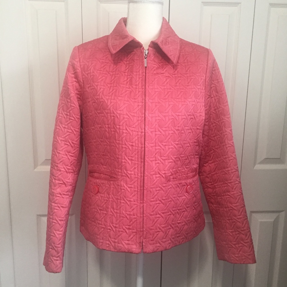 Weather Tamer Pink Quilted Jacket Size M